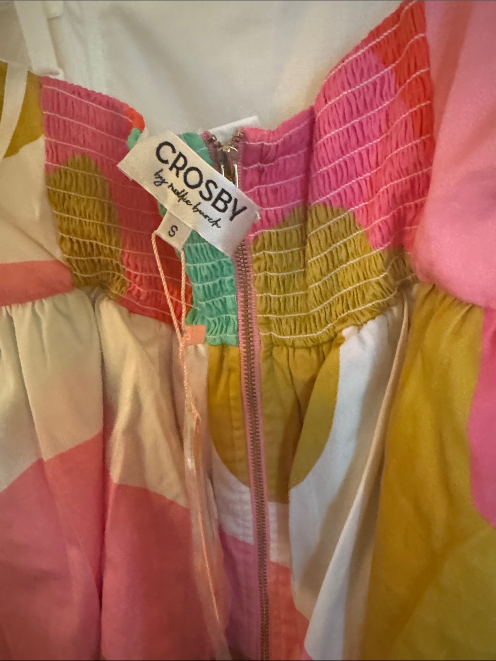 CROSBY by Mollie Burch Strapless Multicolor Tiered Sundress - Picture 3 of 7